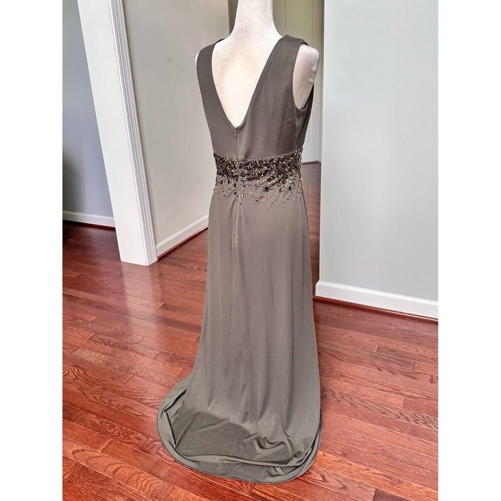 JS Boutique Beaded Embellished Feminine Ethereal Goddess Gown Dress Size 10 - Picture 5 of 12